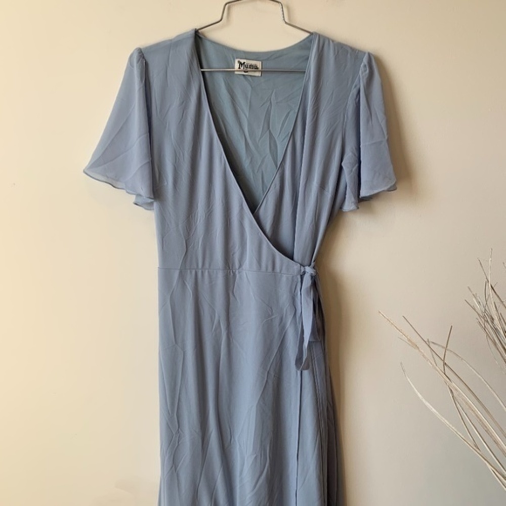 Show Me Your Mumu Noelle Flutter Wrap Dress sz S - Picture 2 of 8